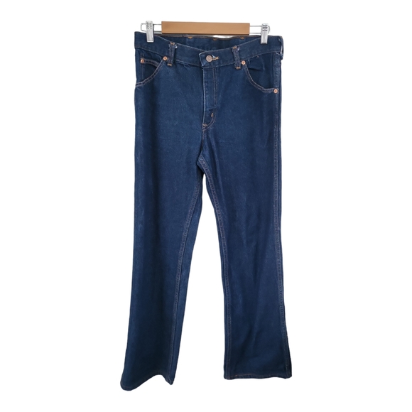 Men's Vintage Genuine Roebucks Sears Dark Wash Straight Leg Mid Rise Jeans 32x30 - Picture 2 of 8